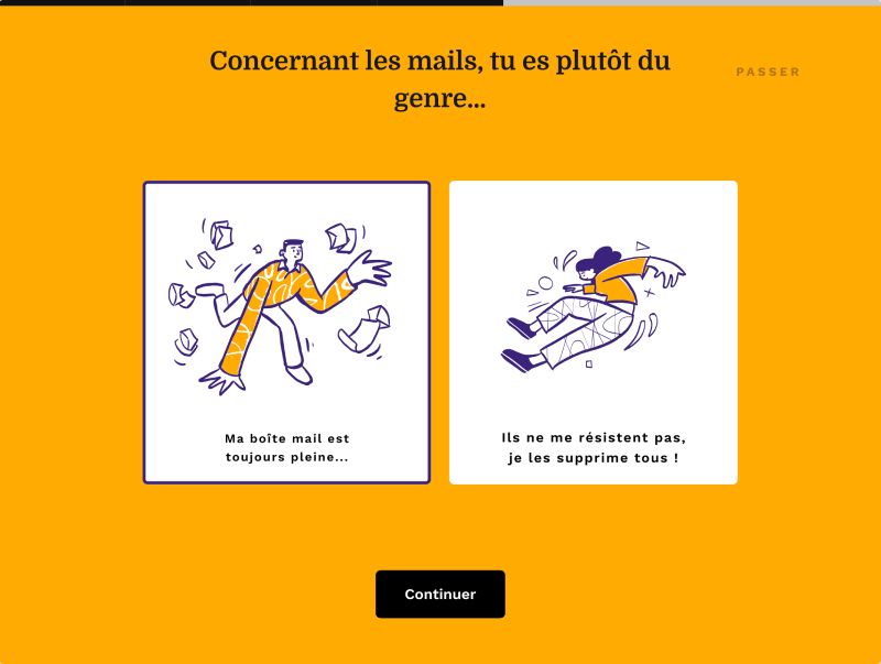 Leko - Écran de choix